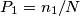 P_1 =n_1/N