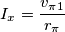 I_x = \frac{v_\pi_1}{r_\pi} I_x = \frac{v_\pi_1}{r_\pi}