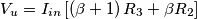 V_{u}=I_{in}\left [ \left ( \beta +1 \right )R_{3}+\beta R_{2} \right ]