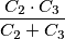 {{C_2\cdot C_3}\over{C_2+C_3}}