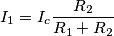 I_1=I_c\frac{R_2}{R_1+R_2}