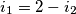 i_1 = 2-i_2 i_1 = 2-i_2