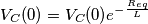 \[V_{C}(0)=V_{C}(0)e^{-\frac{R_{eq}}{L}} \[V_{C}(0)=V_{C}(0)e^{-\frac{R_{eq}}{L}}
