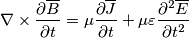 \nabla \times \frac{\partial \overline{B}}{\partial t} =\mu\frac{\partial \overline{J}}{\partial t} +\mu \varepsilon \frac{\partial^2 \overline{E}}{\partial t^2}