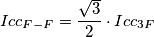 Icc_{F-F}=\frac{\sqrt{3}}{2}\cdot Icc_{3F}