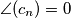 \angle(c_{n})=0