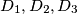 D_{1},D_{2},D_{3}