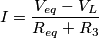 I=\frac{V_{eq}-V_L}{R_{eq}+R_3}