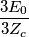 \frac{3E_{0}}{3Z_{c}}