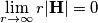 \displaystyle \lim_{r \to \infty} r|\mathbf{H}| = 0 \displaystyle \lim_{r \to \infty} r|\mathbf{H}| = 0