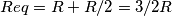 R eq = R + R/2 = 3/2 R R eq = R + R/2 = 3/2 R