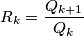 R_k=\frac{Q_{k+1}}{Q_k}