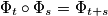 \Phi_t\circ \Phi_s = \Phi_{t+s} \Phi_t\circ \Phi_s = \Phi_{t+s}