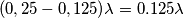 (0,25 - 0,125){\lambda} = 0.125{\lambda} (0,25 - 0,125){\lambda} = 0.125{\lambda}