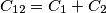 C_{12} = C_1 + C_2