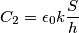 C_2={\epsilon_0}{k}\frac{S}{h}