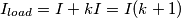 I_{load}=I+k I=I(k+1)