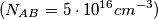 (N_{AB} =5\cdot 10^{16} cm^{-3})