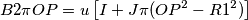 B2\pi OP=u\left [ I+J\pi(OP^2-R1^2) \right ]