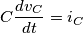 C\frac{d v_C}{d t}=i_C