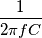 \frac{1}{2\pi fC}