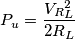 P_u=\frac{V_R_L^2}{2R_L}
