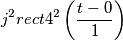 j^2 rect4^2\left (\frac{t-0}{1} \right ) j^2 rect4^2\left (\frac{t-0}{1} \right )