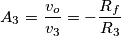 A_3=\frac{v_o}{v_3}=-\frac{R_f}{R_3}