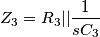 Z_3=R_3 || \frac{1}{sC_3}