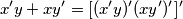x'y + xy' = [(x'y)'(xy')']'