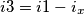 i3 = i1 - i_x i3 = i1 - i_x