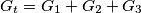 G_{t}=G_{1}+G_{2}+G_{3}