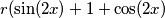 r(\sin (2x)+ 1 +\cos (2x)