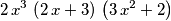 2\,x^3\,\left(2\,x+3\right)\,\left(3\,x^2+2\right)