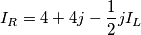 I_{R}= 4+4j-\frac{1}{2}jI_{L}