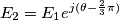 E_2=E_1e^{j(\theta -\frac{2}{3}\pi )}