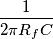 \frac{1}{2\pi R_f C}