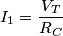 I_1=\frac{V_T}{R_C}