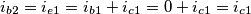 i_{b2} = i_{e1} = i_{b1} + i_{c1} = 0 + i_{c1} = i_{c1}