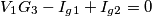 V_{1}G_{3}-I_{g1}+I_{g2}=0