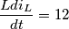 {Ldi_L \over dt}=12