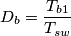 D_b=\frac{T_{b1}}{T_{sw}}