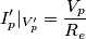 I'_p|_{V'_p} = \frac {V_p}{R_e} I'_p|_{V'_p} = \frac {V_p}{R_e}