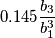 0.145\frac{b_3}{b_1^3}