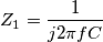 Z_1= \frac{1}{j2 \pi fC}