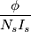 \frac{\phi }{N_{s}I_{s}}