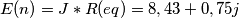 E(n)=J*R(eq)=8,43+0,75j E(n)=J*R(eq)=8,43+0,75j