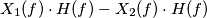 X_1(f) \cdot H(f)-X_2(f) \cdot H(f) X_1(f) \cdot H(f)-X_2(f) \cdot H(f)