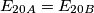 E_{20A}=E_{20B}