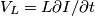 V_L=L\partial I/\partial t